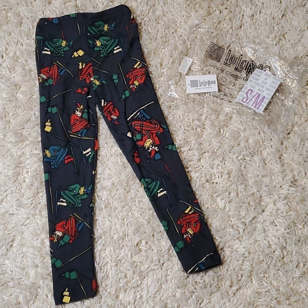 LULAROE Kids Christmas/Holiday Leggings - S/M